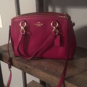 Beautiful rose pink Coach purse